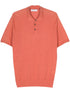 fine-ribbed polo shirt